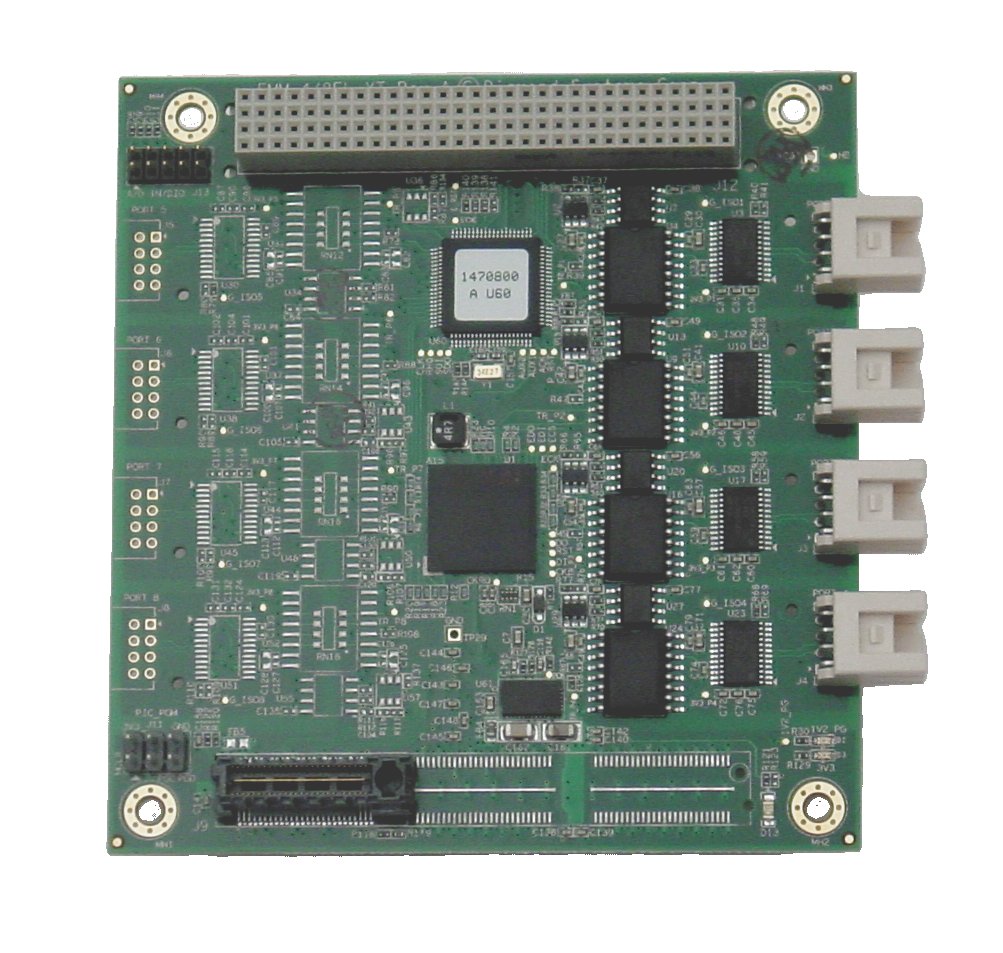 Emerald-MM-8EL 4- or 8-Port Serial Module: I/O Expansion Modules, Rugged, wide-temperature PC/104, PC/104-<i>Plus</i>, PCIe/104 / OneBank, PCIe Minicard, and FeaturePak modules featuring standard and optoisolated RS-232/422/485 serial interfaces, Ethernet, CAN bus, and digital I/O functions., PCI/104-Express Emerald-MM-8EL 4- or 8-Port Serial Module: I/O Expansion Modules, Rugged, wide-temperature PC/104, PC/104-<i>Plus</i>, PCIe/104 / OneBank, PCIe Minicard, and FeaturePak modules featuring standard and optoisolated RS-232/422/485 serial interfaces, Ethernet, CAN bus, and digital I/O functions., PCI/104-Express
